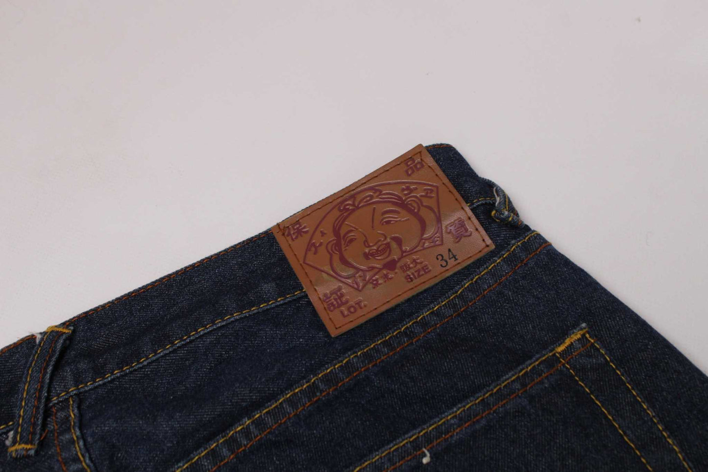 EVISU Blue Paint Daicock Denim | LAYZSSHOP | Evisu Vintage