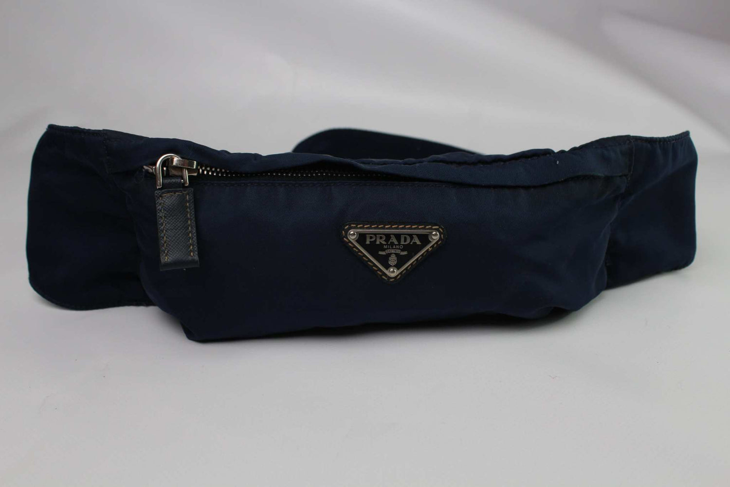 PRADA Waistbag Blue, nylon sling bag in good condition.