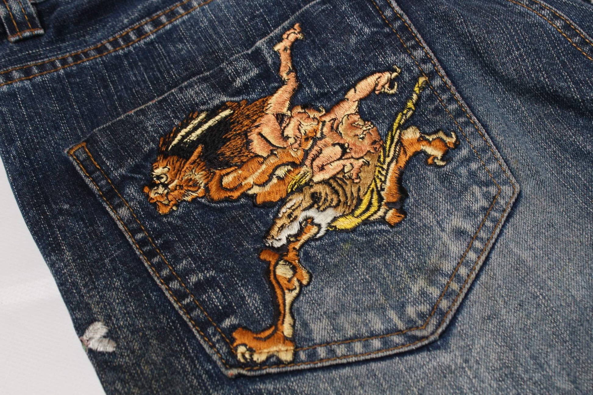 BIG TRAIN Embroidery Denim | LAYZSSHOP | Big Train Vintage