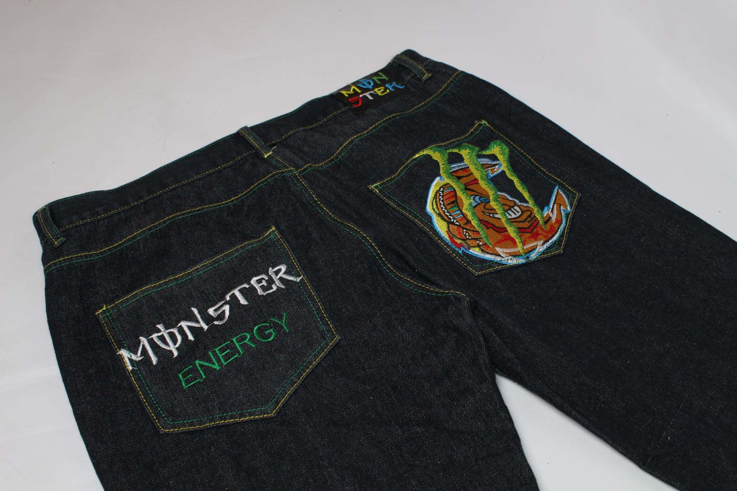 MONSTER ENERGY Denim Jeans | LAYZSSHOP | Monster Energy Vintage