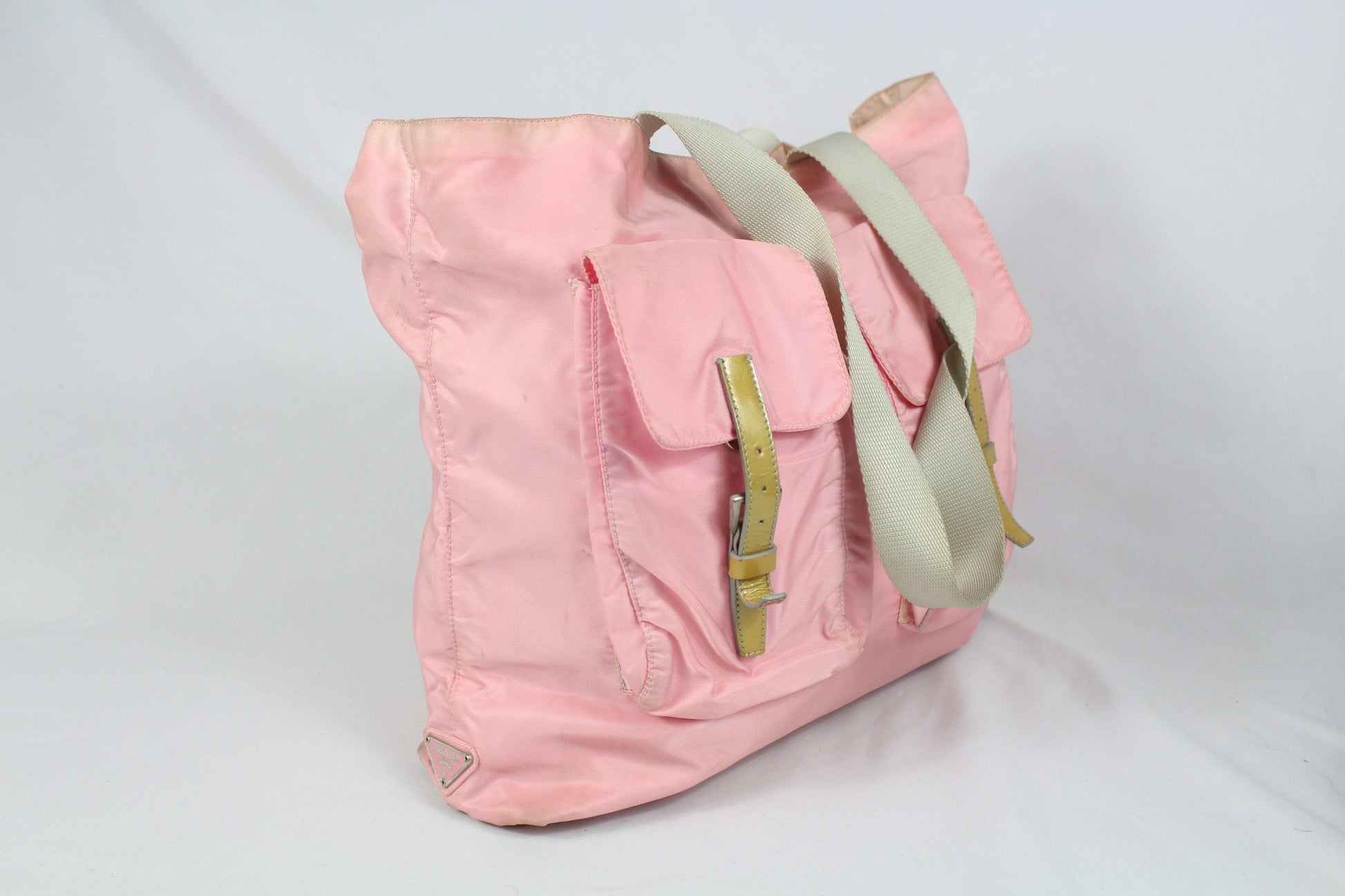 Prada Handtasche Side Emblem Pink (+ Card) | LAYZSSHOP | Prada Vintage