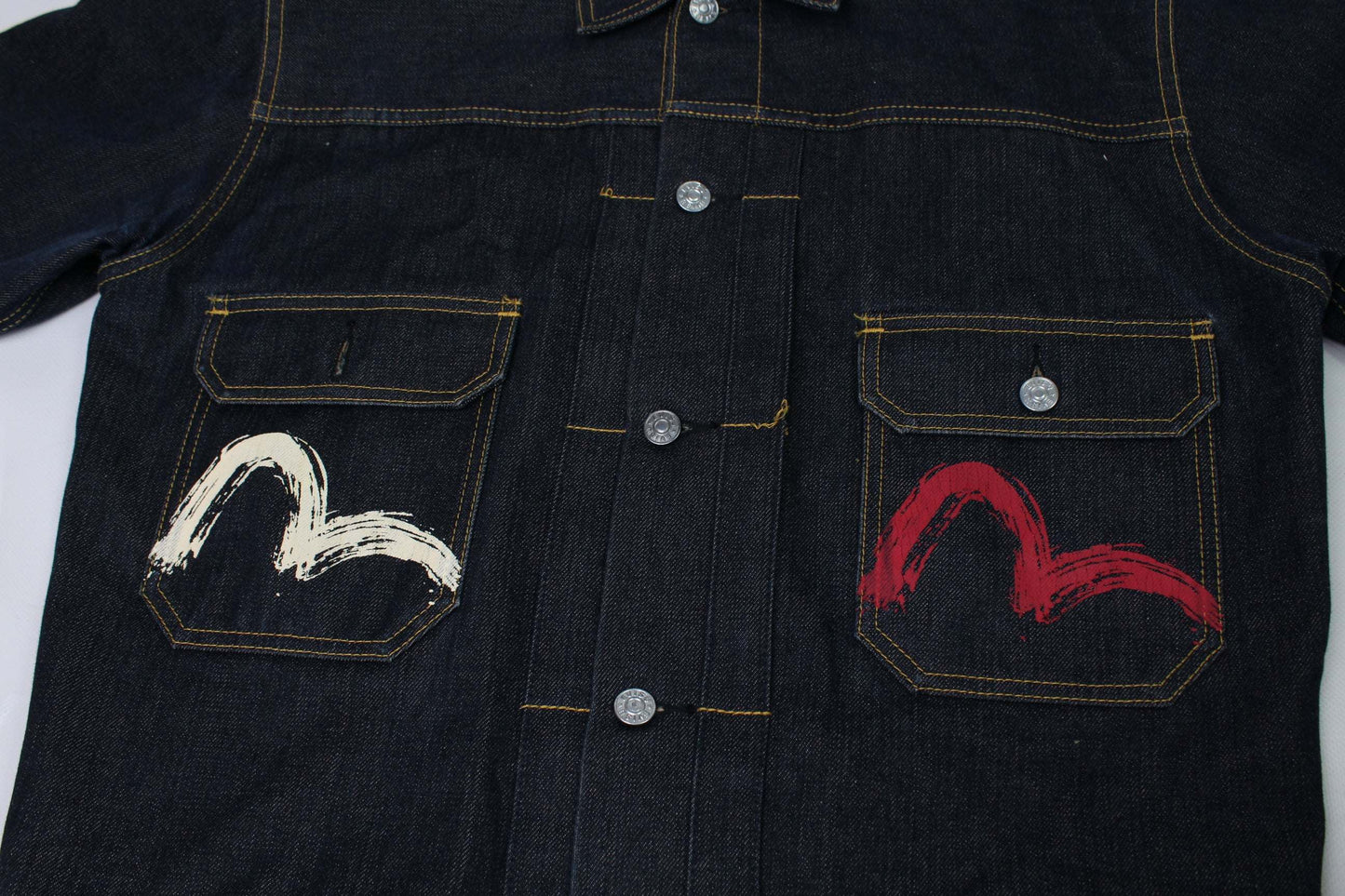 EVISU Japanese Denim Jacket | LAYZSSHOP | Evisu Vintage