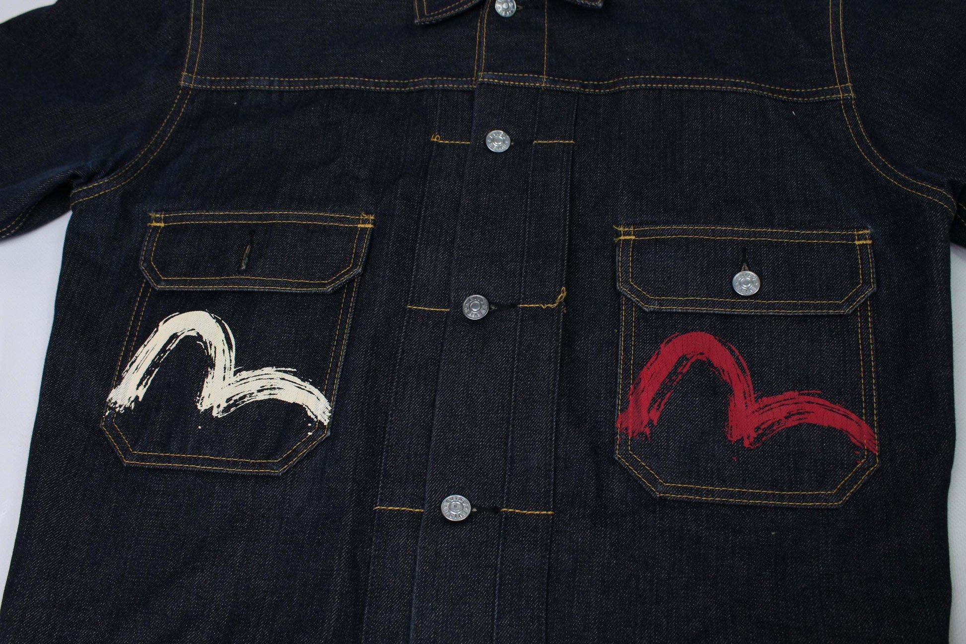 EVISU Japanese Denim Jacket | LAYZSSHOP | Evisu Vintage