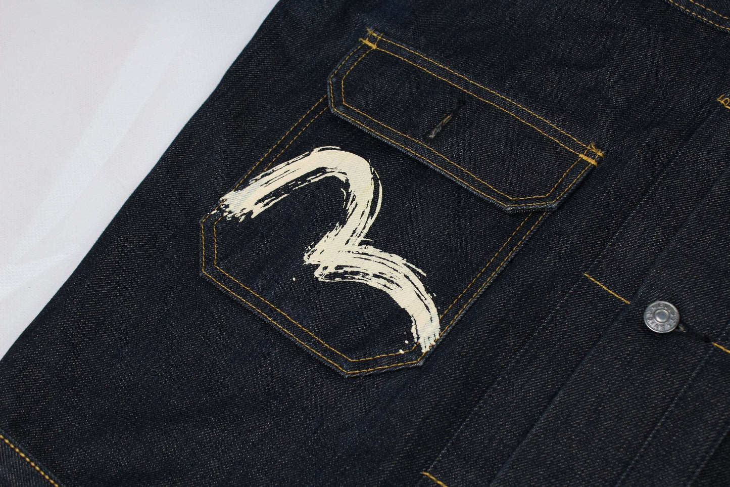 EVISU Japanese Denim Jacket | LAYZSSHOP | Evisu Vintage