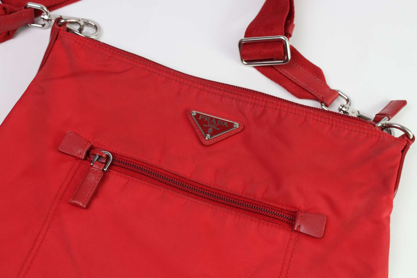 PRADA Slingbag Red with Zipper