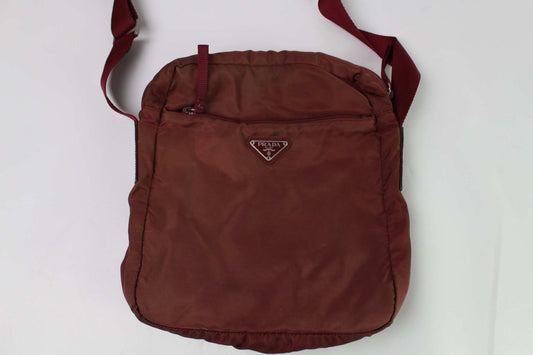 PRADA Crossbody Bag Bordeaux Big