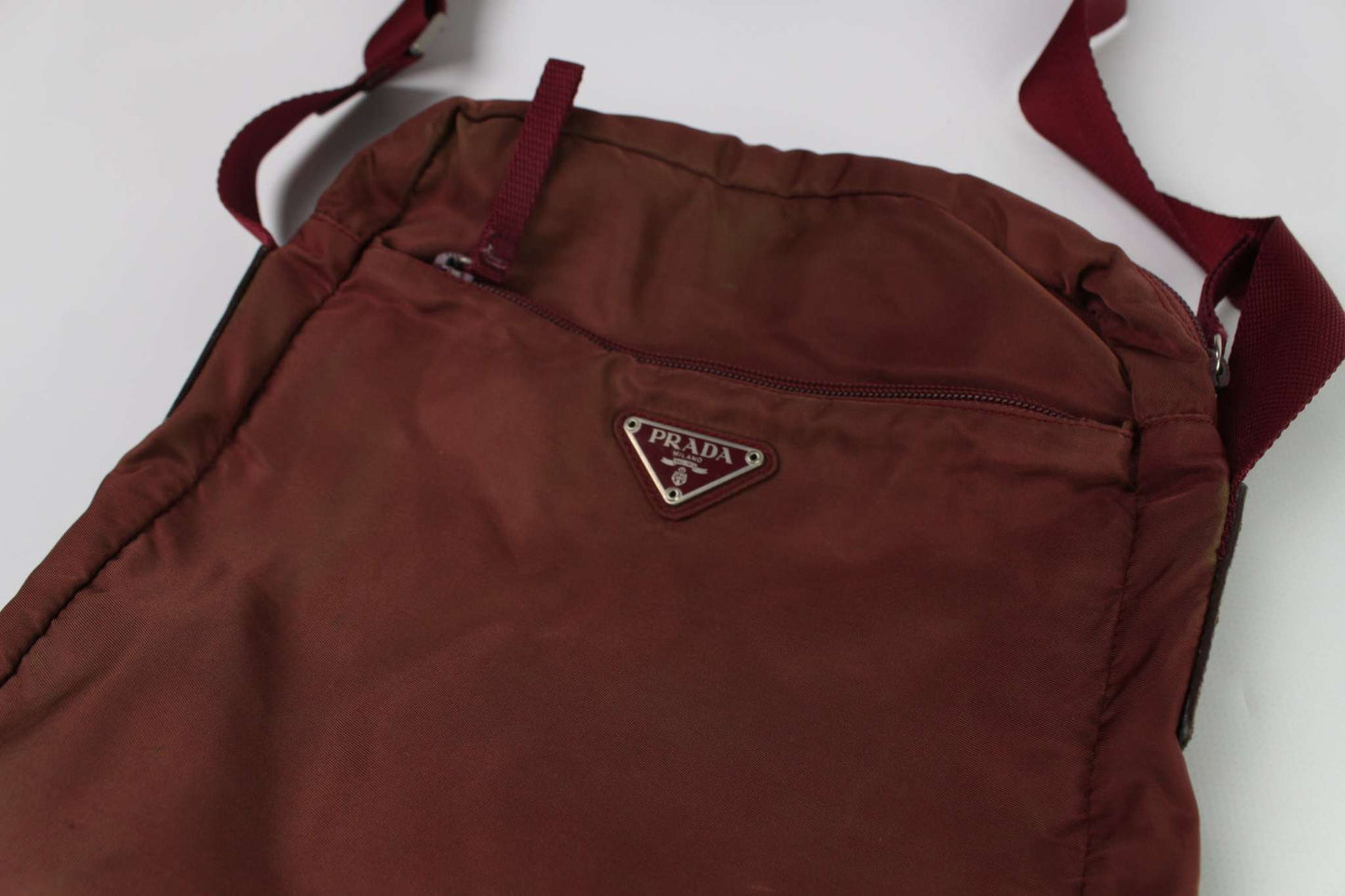 PRADA Crossbody Bag Bordeaux Big