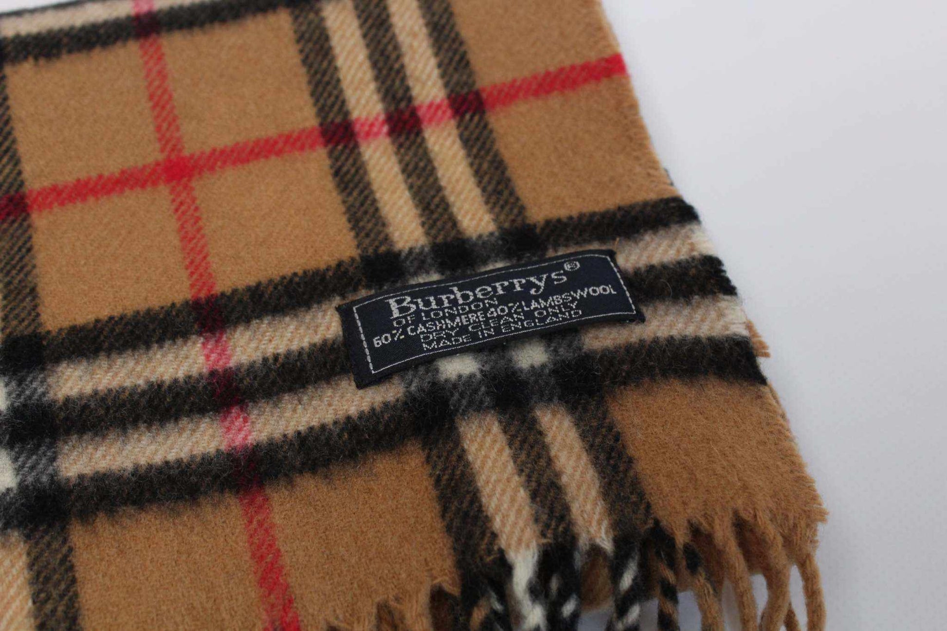 BURBERRY‘S Muffler Novacheck Brown | LAYZSSHOP | Burberry Vintage