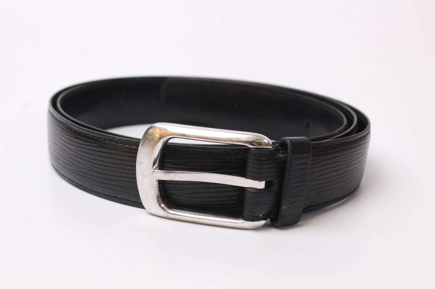 LOUIS VUITTON Epi Leather Belt Black | LAYZSSHOP | Louis Vuitton Vintage