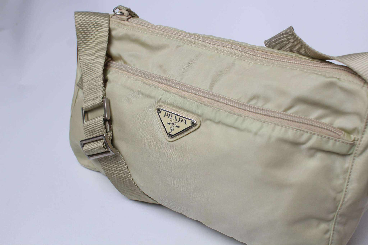 PRADA Crossbody Bag White | LAYZSSHOP | Prada Vintage