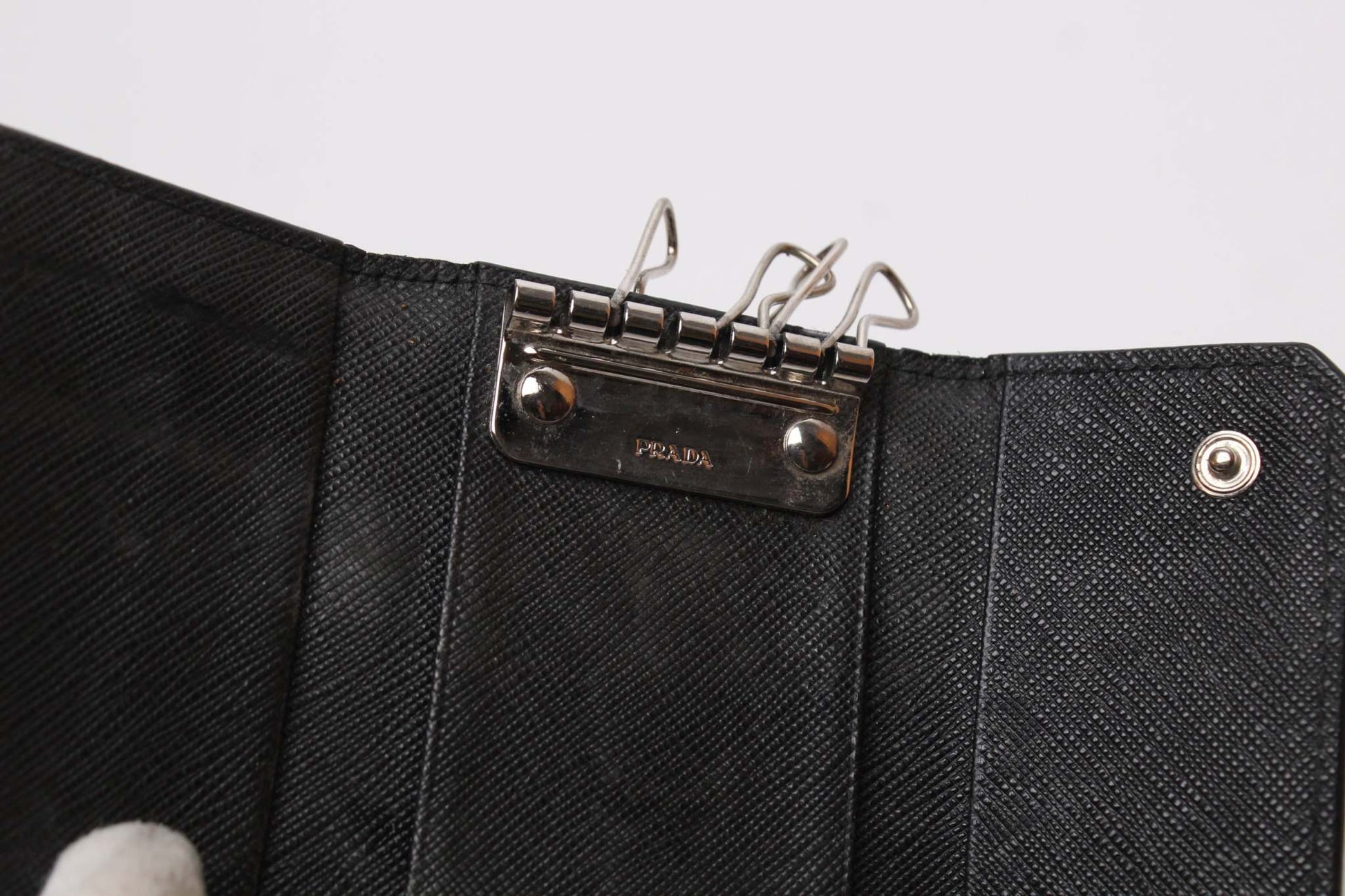 Prada Keyholder Black | LAYZSSHOP | Prada Vintage