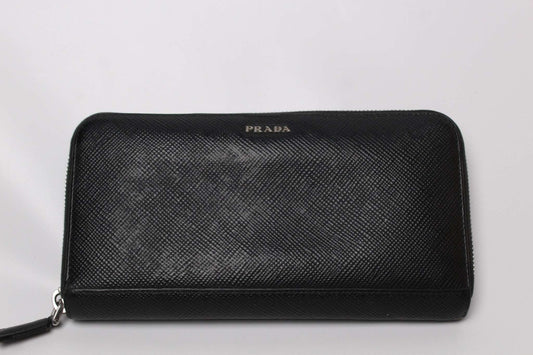 PRADA Longwallet Black | LAYZSSHOP | Prada Vintage