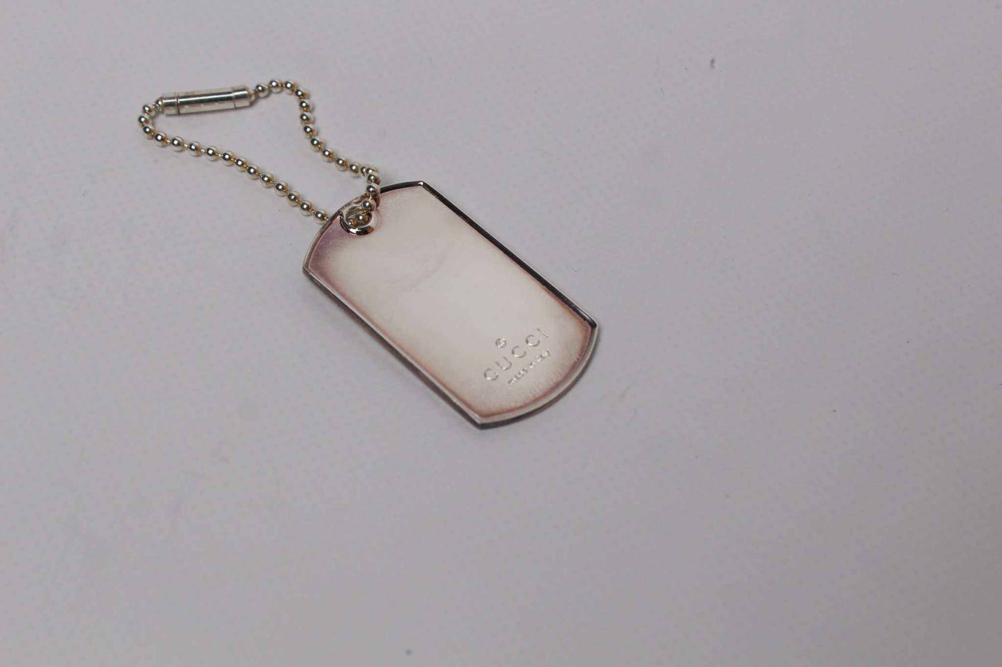 GUCCI Dog-Tag S925 Necklace | LAYZSSHOP | Gucci Vintage