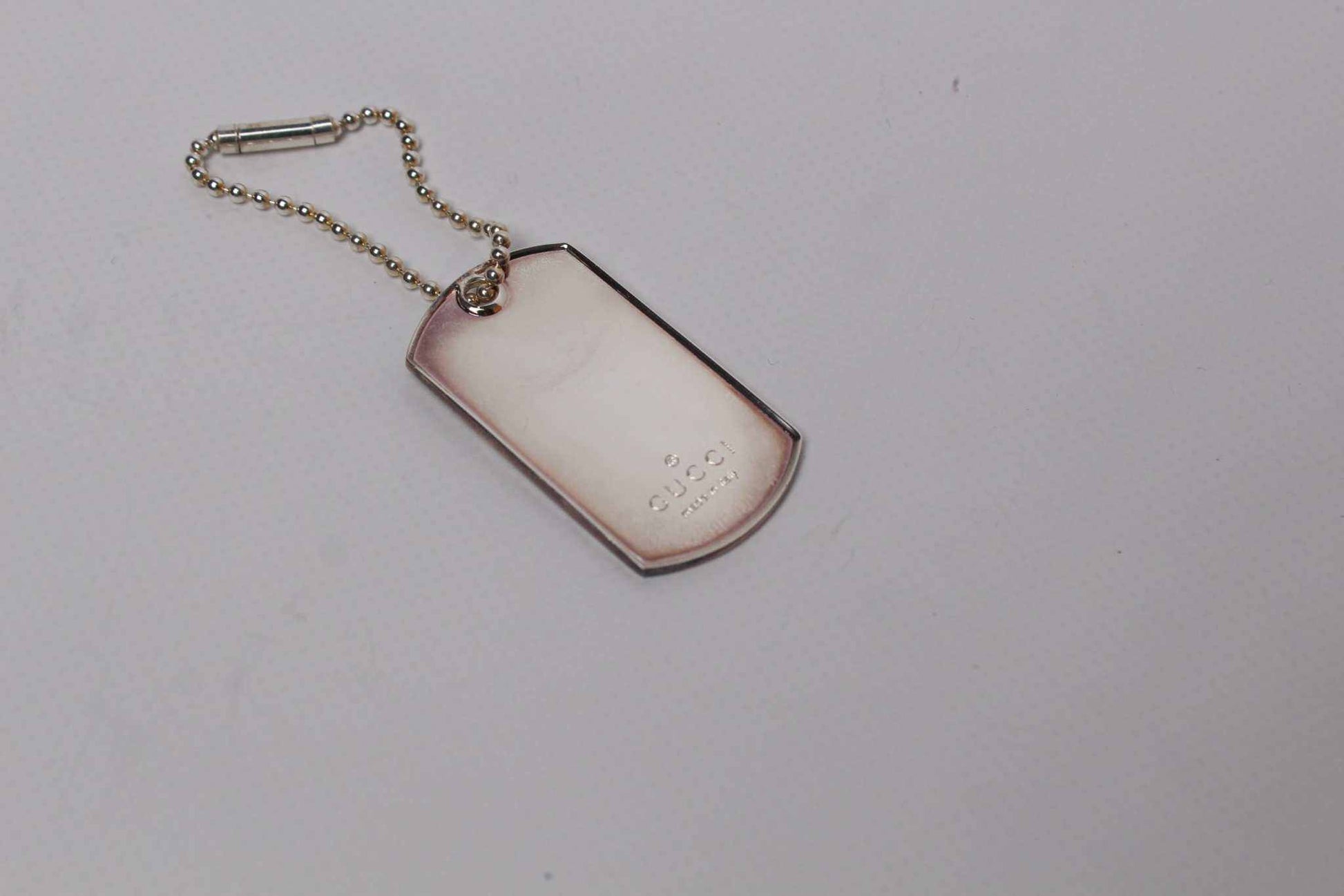 GUCCI Dog-Tag S925 Necklace | LAYZSSHOP | Gucci Vintage