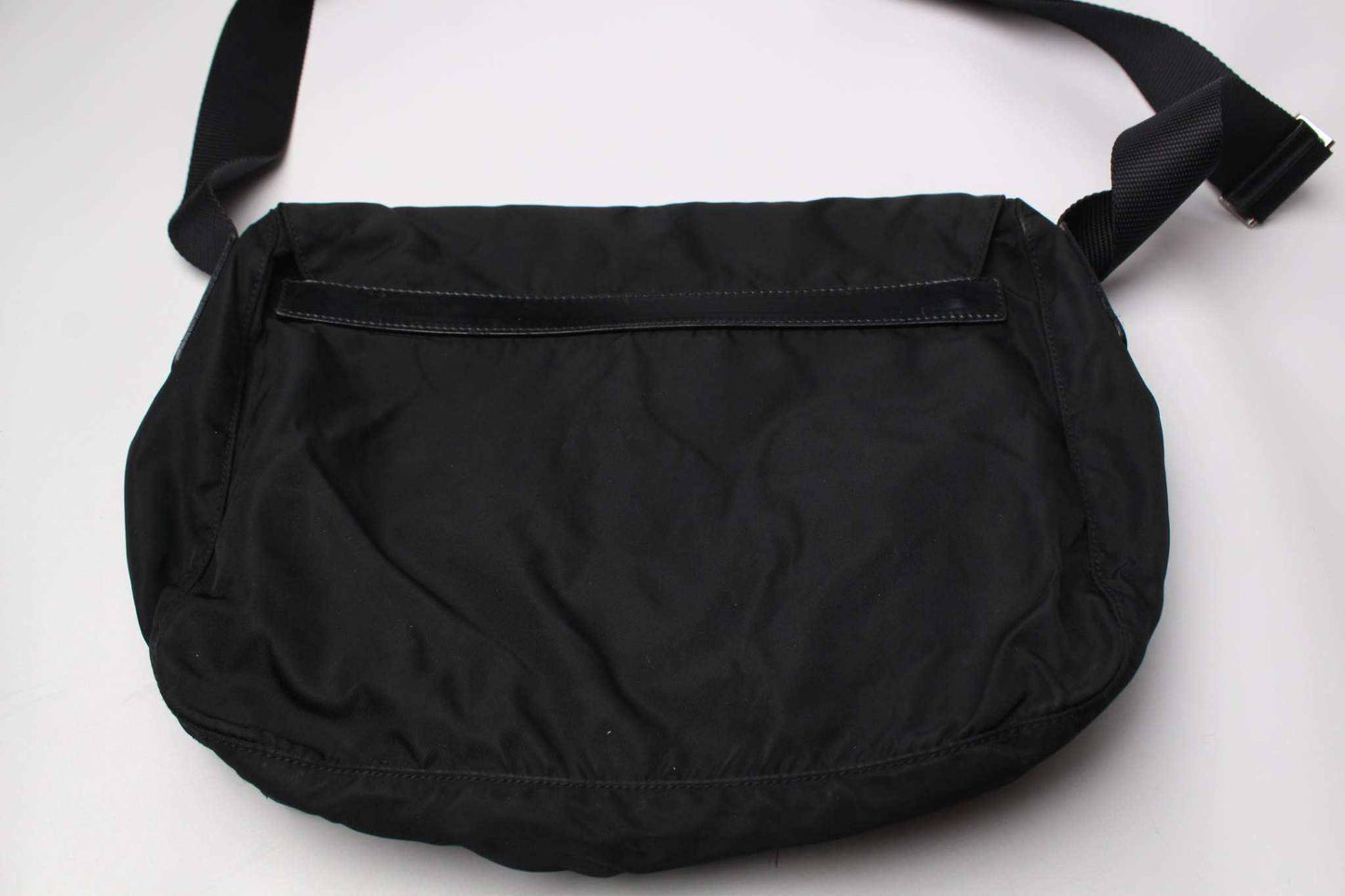 PRADA Messenger Bag Two Strap Black | LAYZSSHOP | Prada Vintage