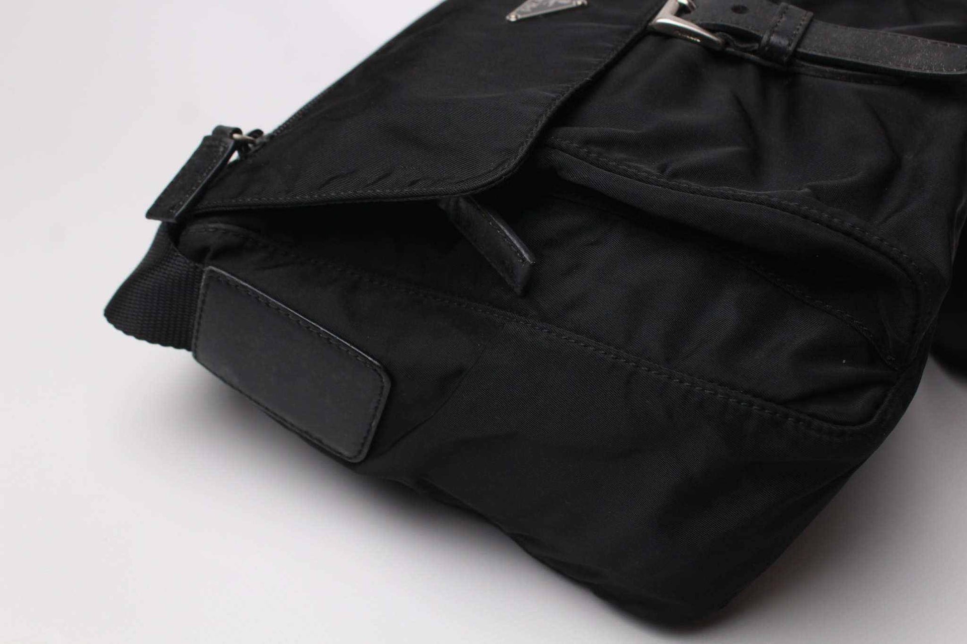 PRADA Messenger Bag One Strap Black | LAYZSSHOP | Prada Vintage