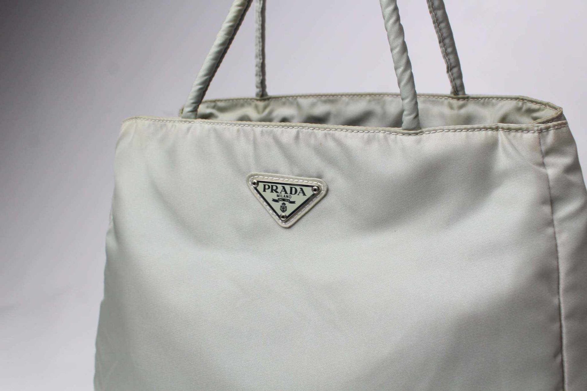 PRADA Shopper Silver | LAYZSSHOP | Prada Vintage