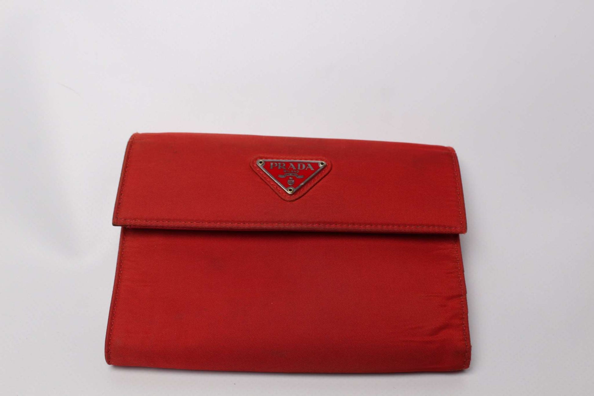 PRADA Wallet Orange Big | LAYZSSHOP | Prada Vintage