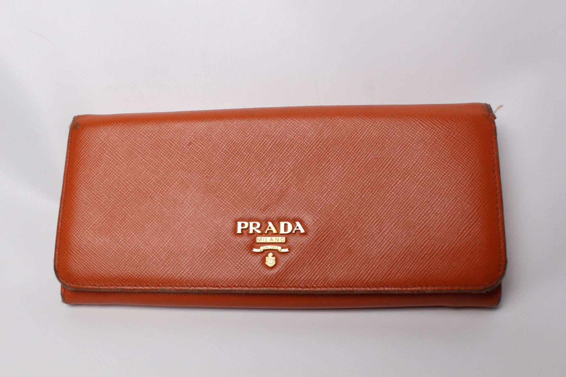 PRADA Longwallet Orange | LAYZSSHOP | Prada Vintage