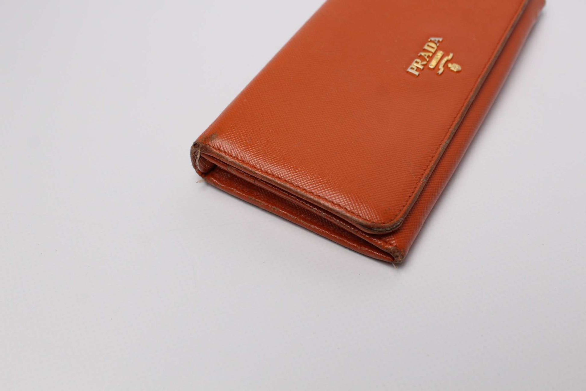 PRADA Longwallet Orange | LAYZSSHOP | Prada Vintage