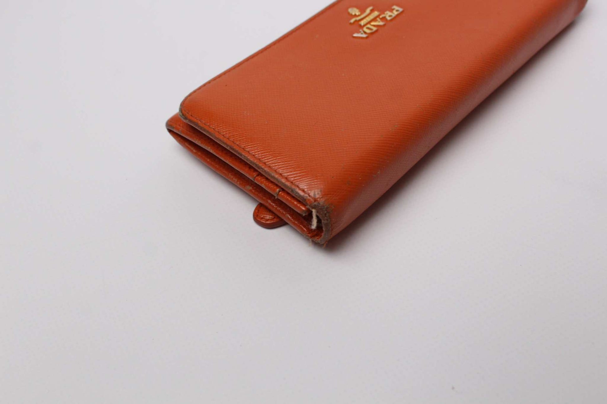 PRADA Longwallet Orange | LAYZSSHOP | Prada Vintage