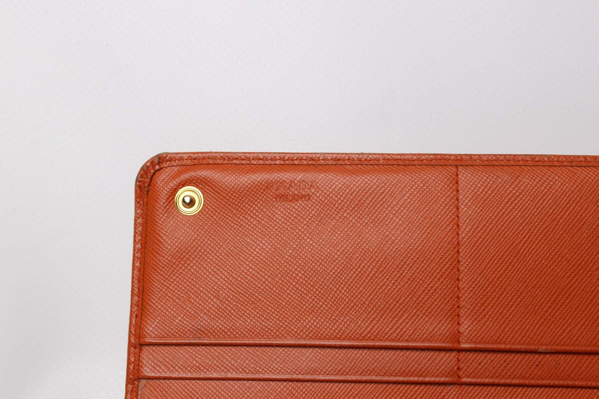 PRADA Longwallet Orange | LAYZSSHOP | Prada Vintage