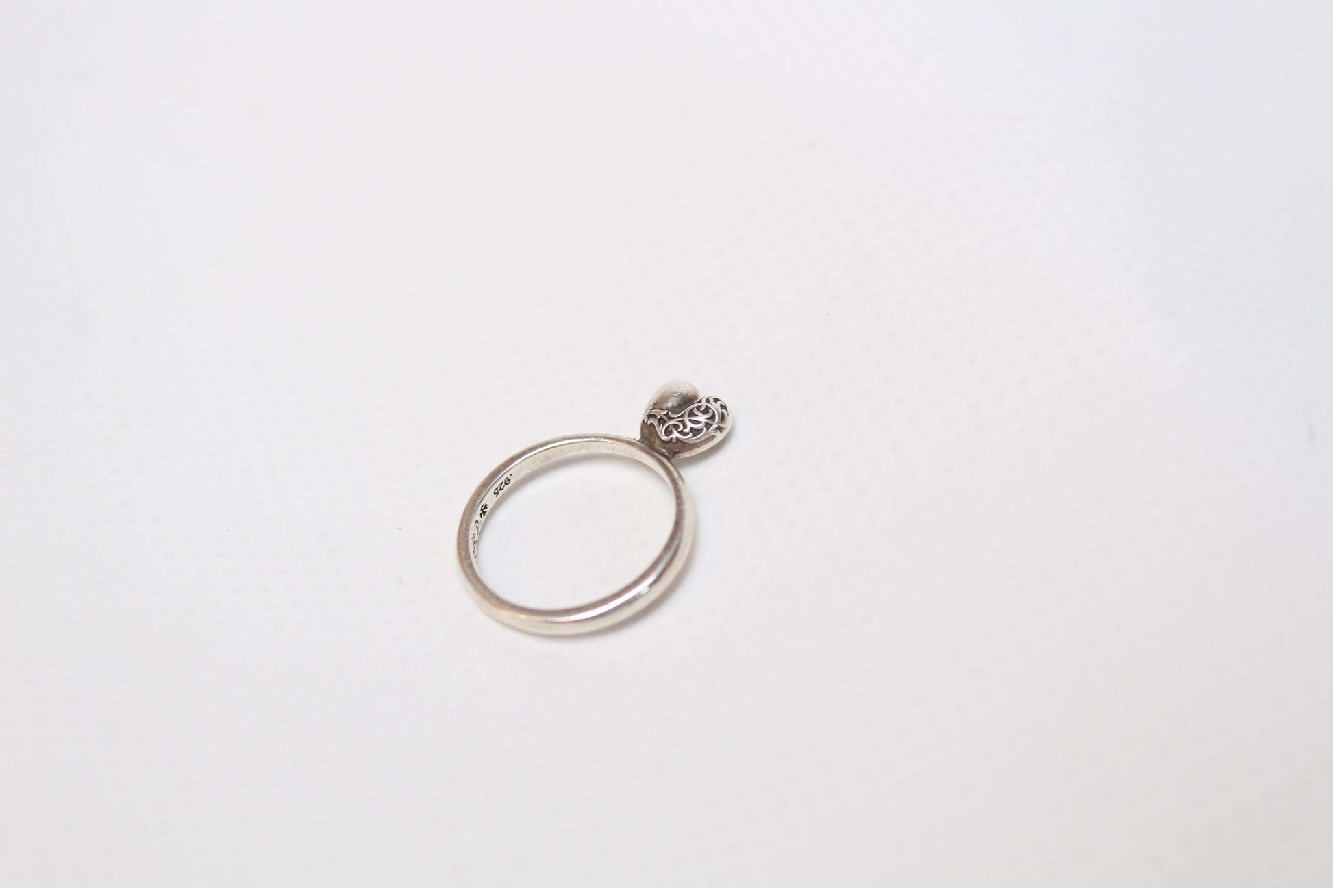 CHROME HEARTS Small Heart Ring | LAYZSSHOP | chrome hearts Vintage