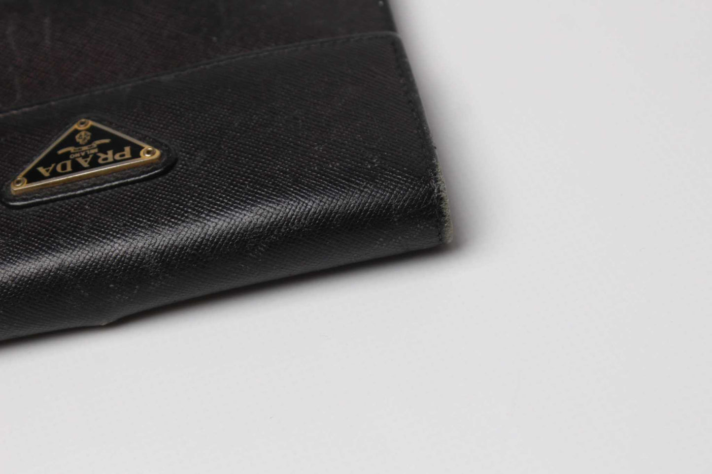 PRADA Leather Wallet Black | LAYZSSHOP | Prada 