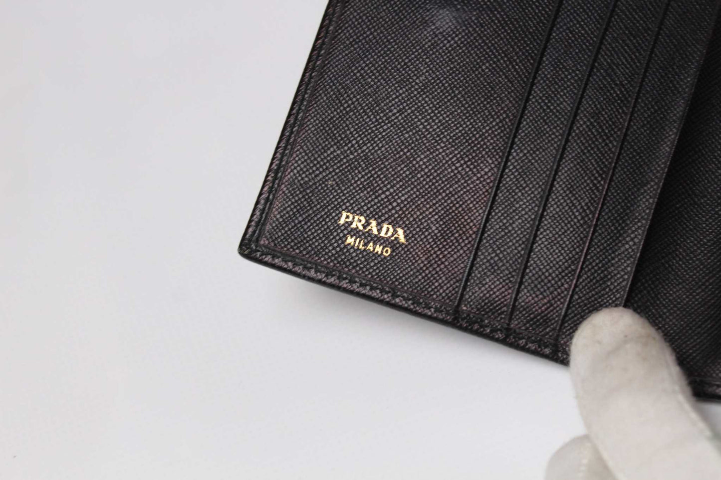 PRADA Leather Wallet Black | LAYZSSHOP | Prada 