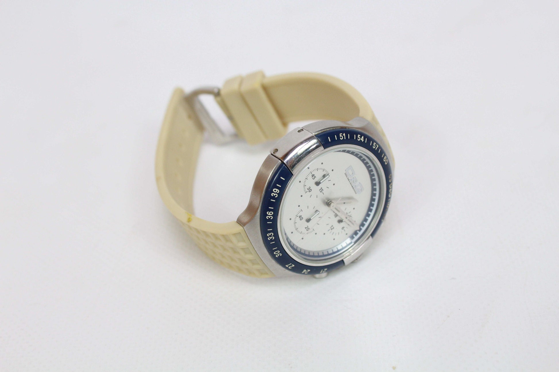 DOLCE & GABBANA Blue Bezel Silicon Watch | LAYZSSHOP | Dolce & Gabbana Vintage