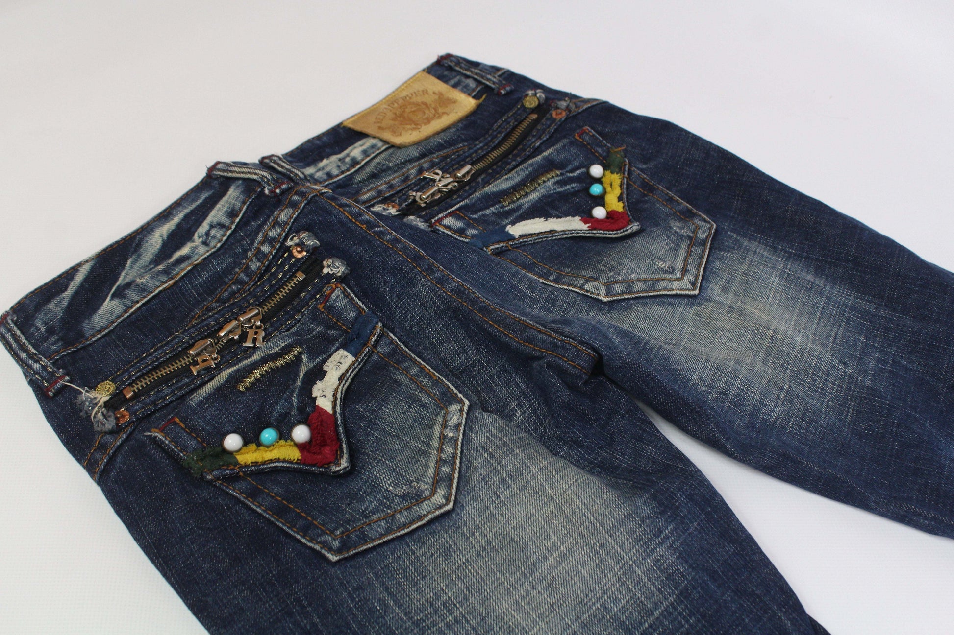 RED PEPPER Embroidery Denim | LAYZSSHOP | Red Pepper Vintage