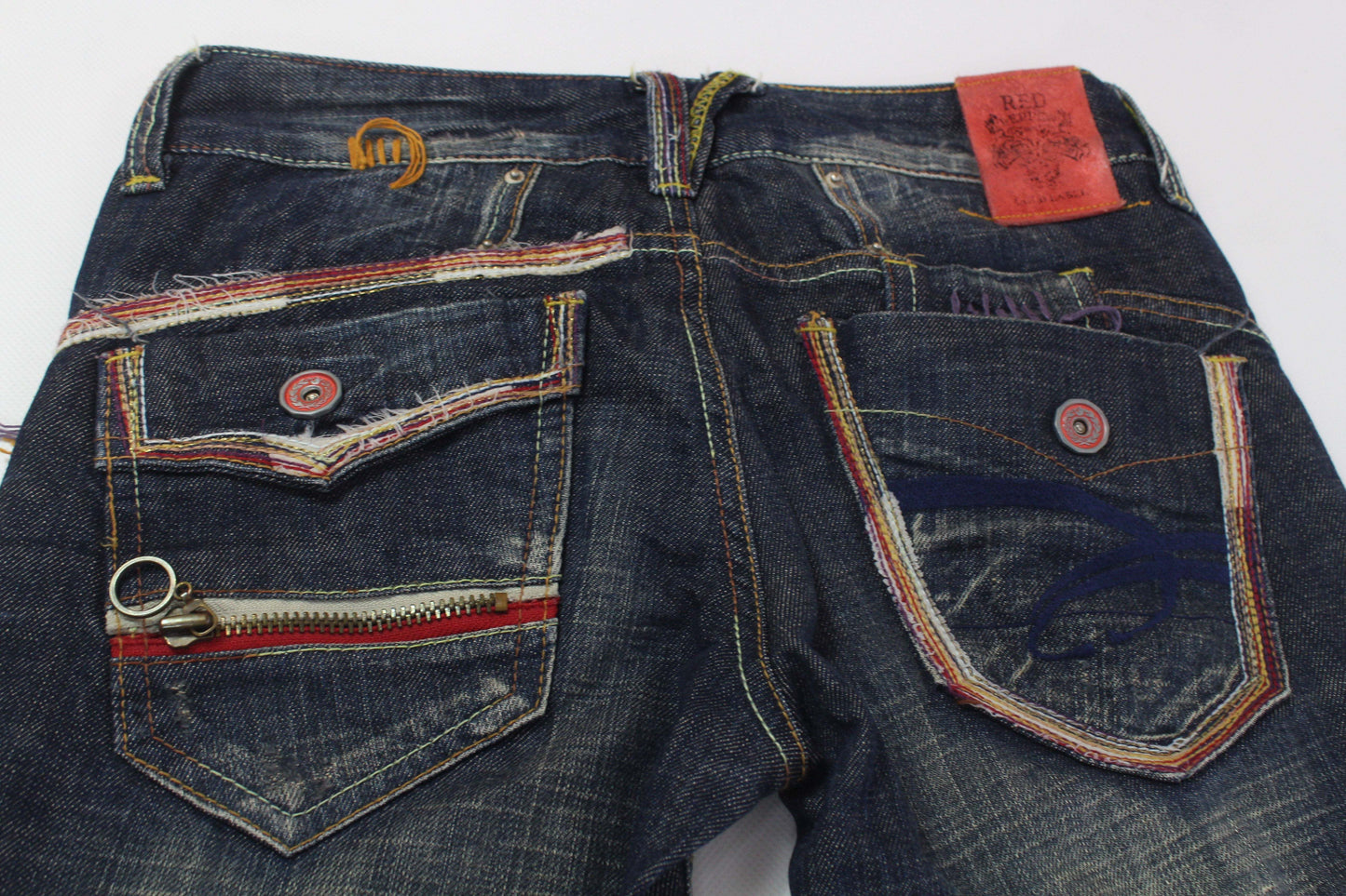 RED PEPPER Embroidery Denim | LAYZSSHOP | Red Pepper Vintage