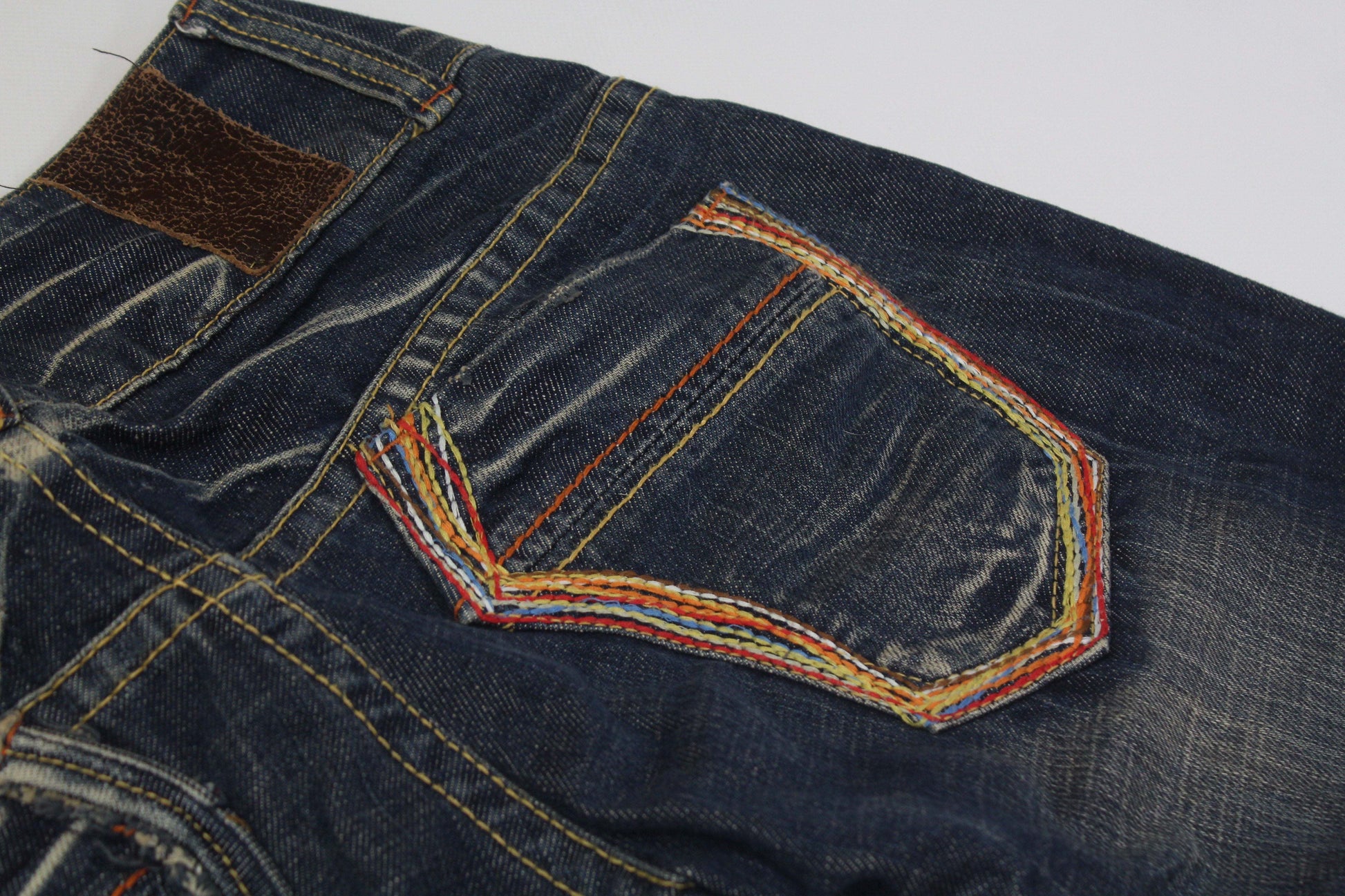 RED PEPPER Embroidery Denim | LAYZSSHOP | Red Pepper Vintage