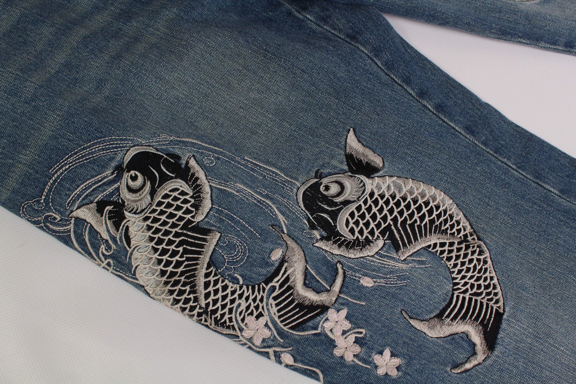 Japanese Koi Denim | LAYZSSHOP | Japanese Vintage