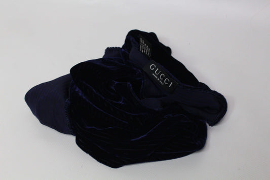 GUCCI Silk Scarf Blue | LAYZSSHOP | Gucci Vintage