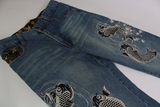 Japanese Koi Denim | LAYZSSHOP | Japanese Vintage