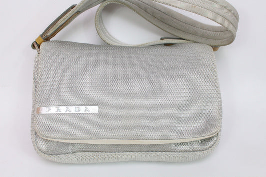 PRADA Sports Sidebag Grey | LAYZSSHOP | Prada Vintage