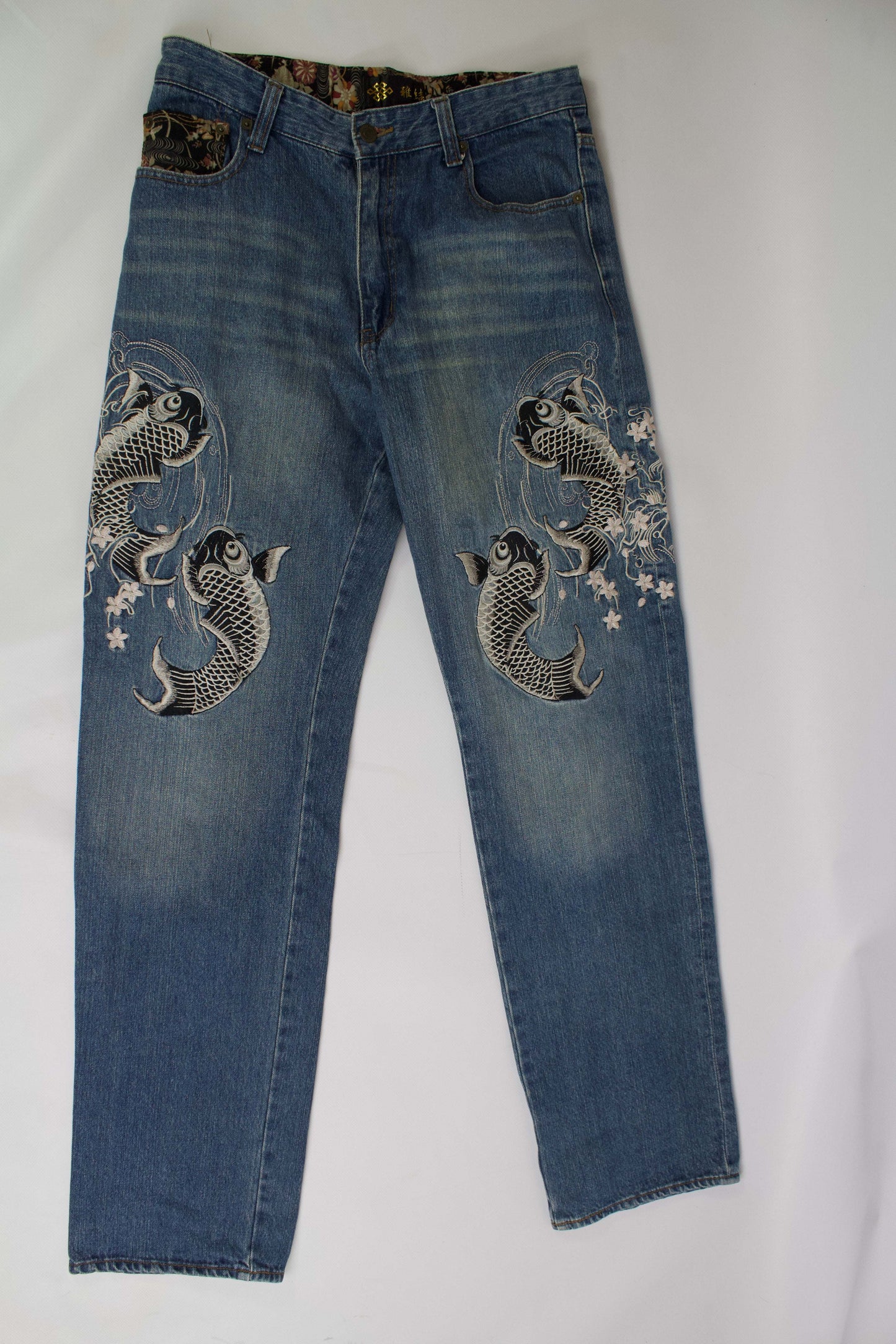 Japanese Koi Denim | LAYZSSHOP | Japanese Vintage