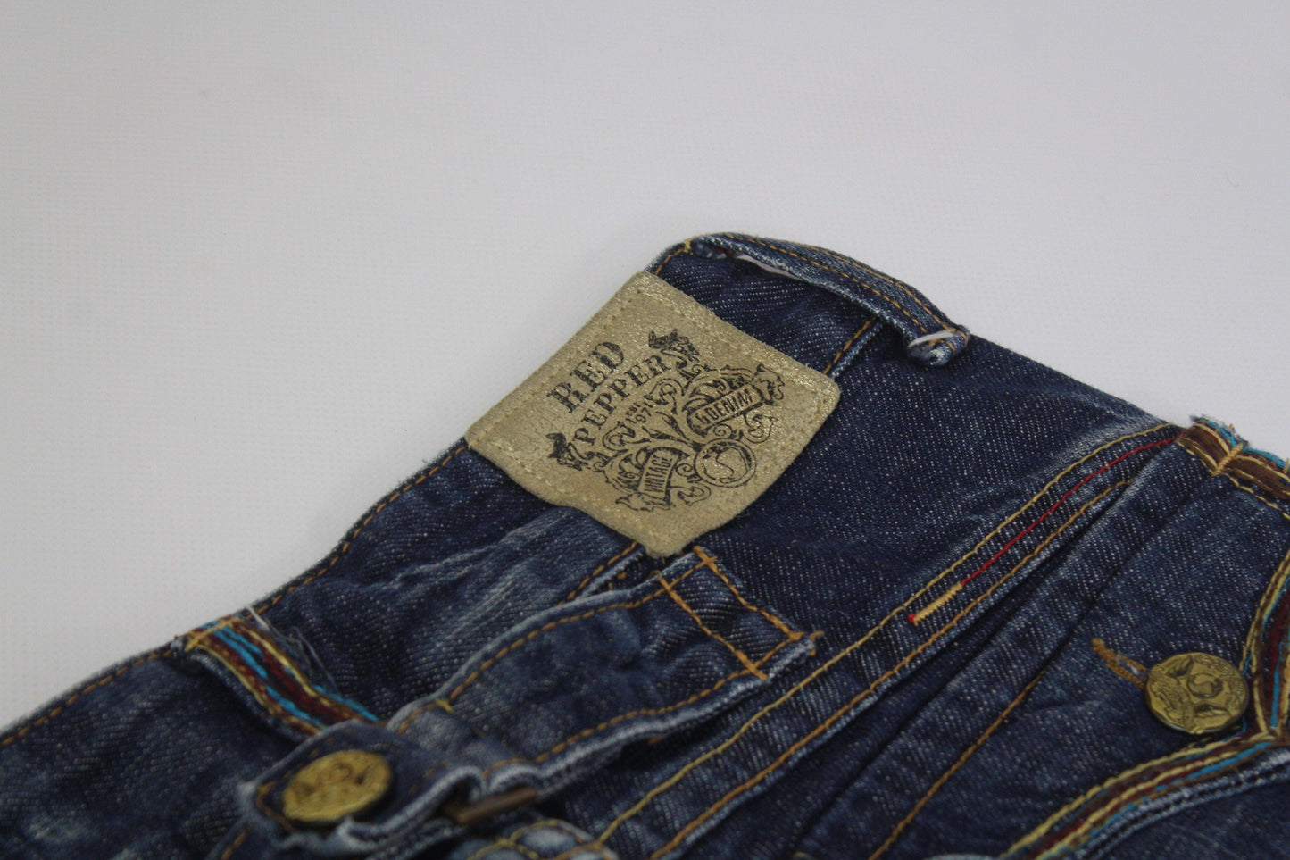 RED PEPPER Embroidery Denim | LAYZSSHOP | Red Pepper Vintage