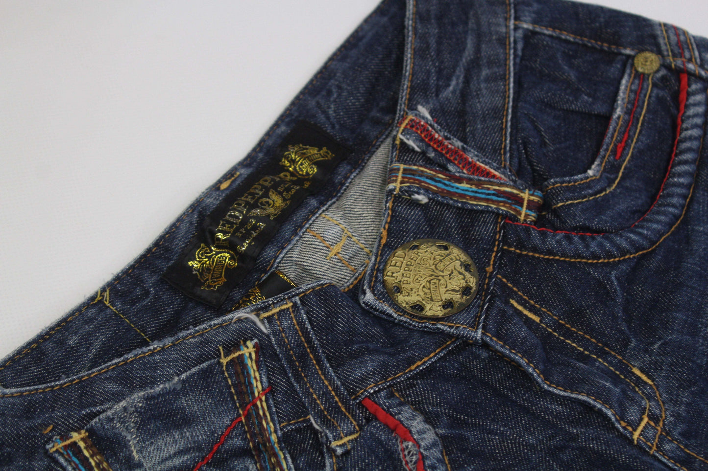 RED PEPPER Embroidery Denim | LAYZSSHOP | Red Pepper Vintage