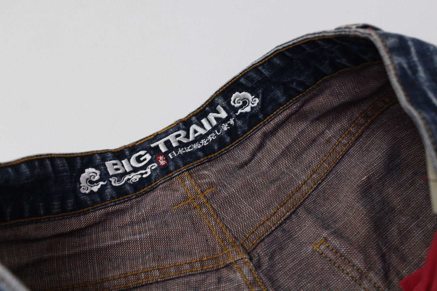 BIG TRAIN Embroidery Denim 3/4 | LAYZSSHOP | Big Train Vintage