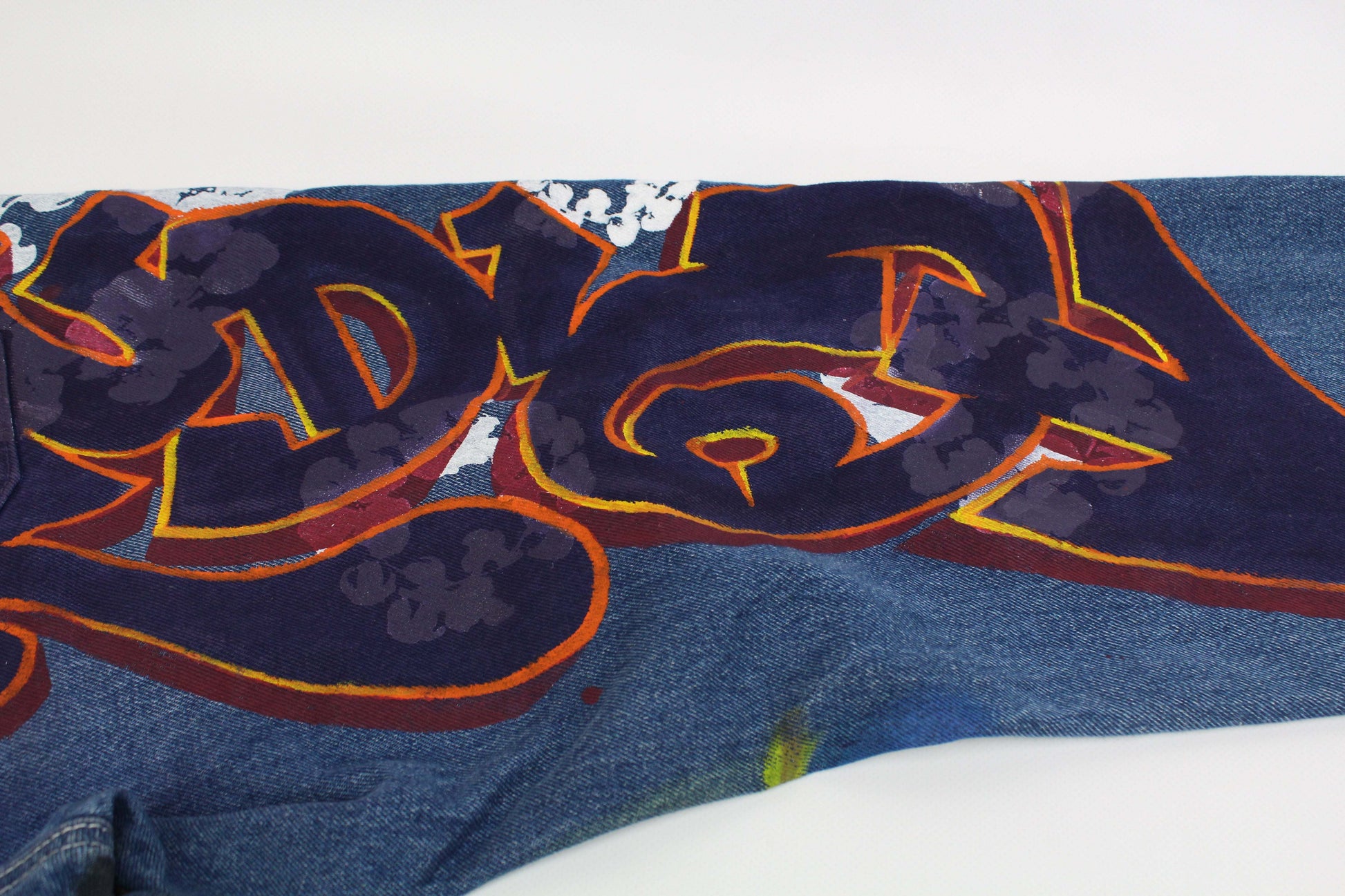 Denim Hand Painted Jeans Custom - Hose