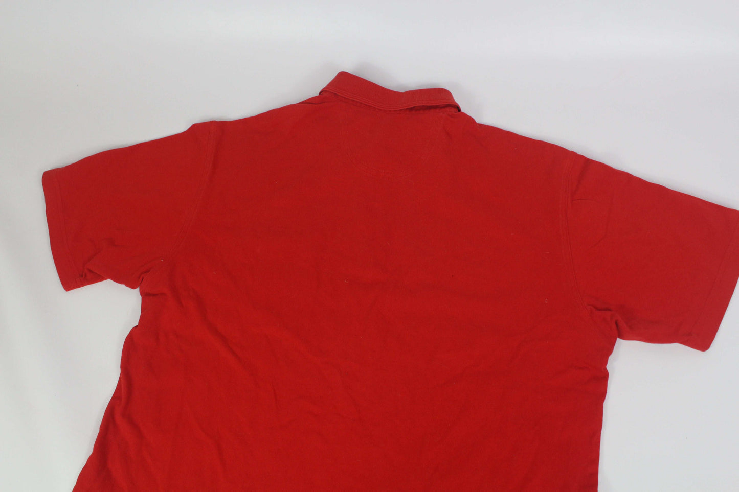 Carlo Colucci red shirt, large size, short-sleeved, lightweight fabric.