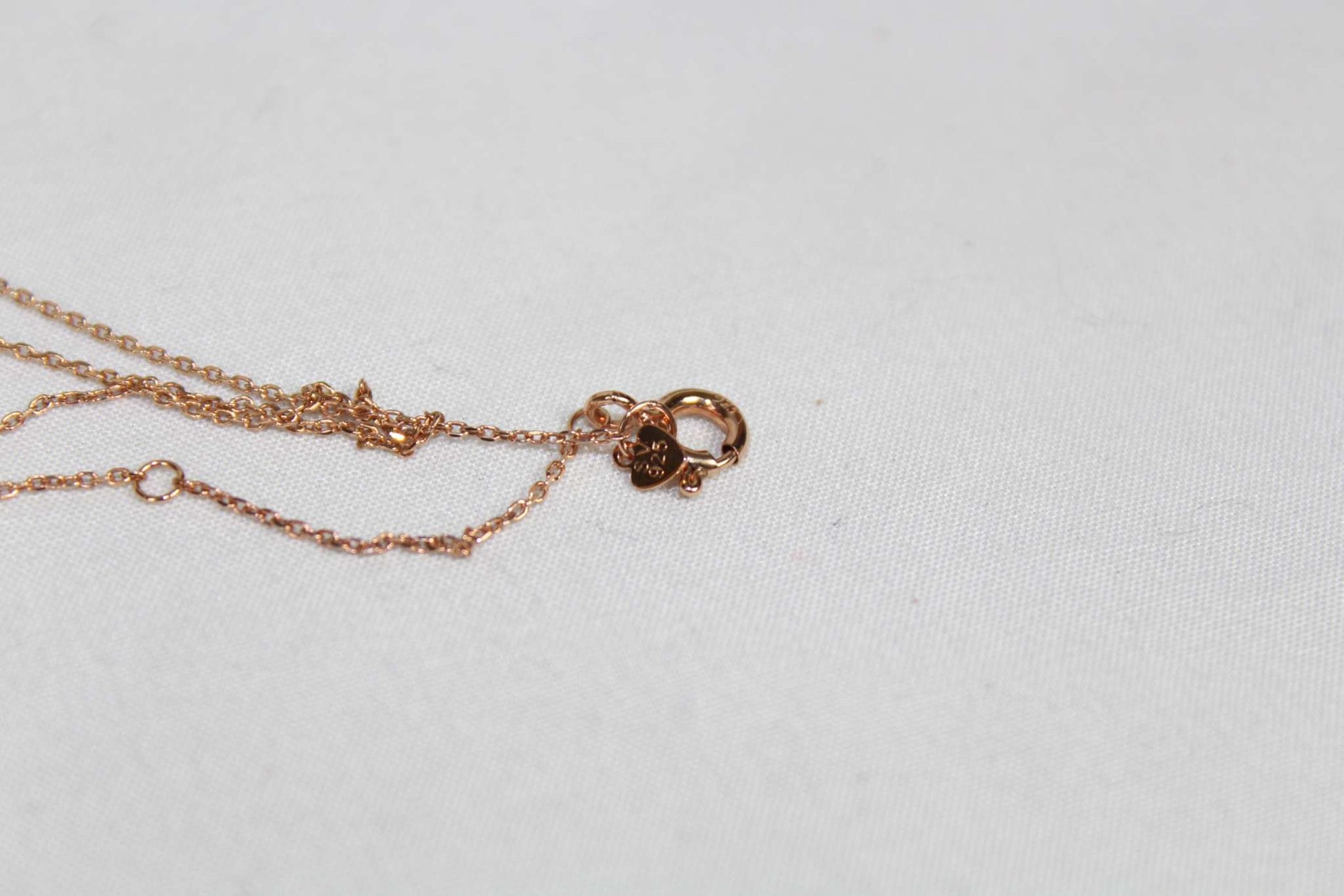 925 Silver Necklace Rose Gold Look | LAYZSSHOP | LAYZSSHOP Vintage