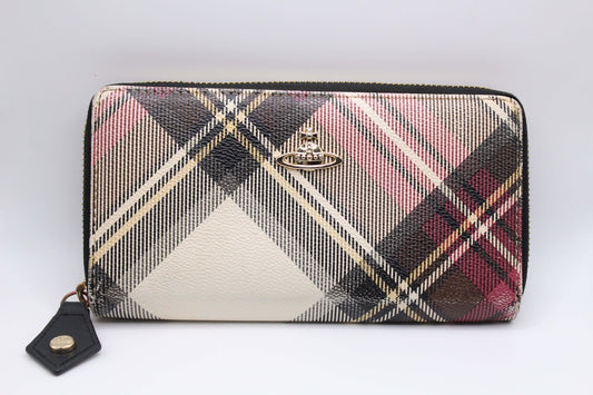 Vivienne Westwood Zip Longwallet "Check" - Portmonee