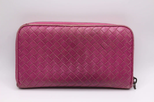 Bottega Veneta Long Wallet Pink - Portmonee