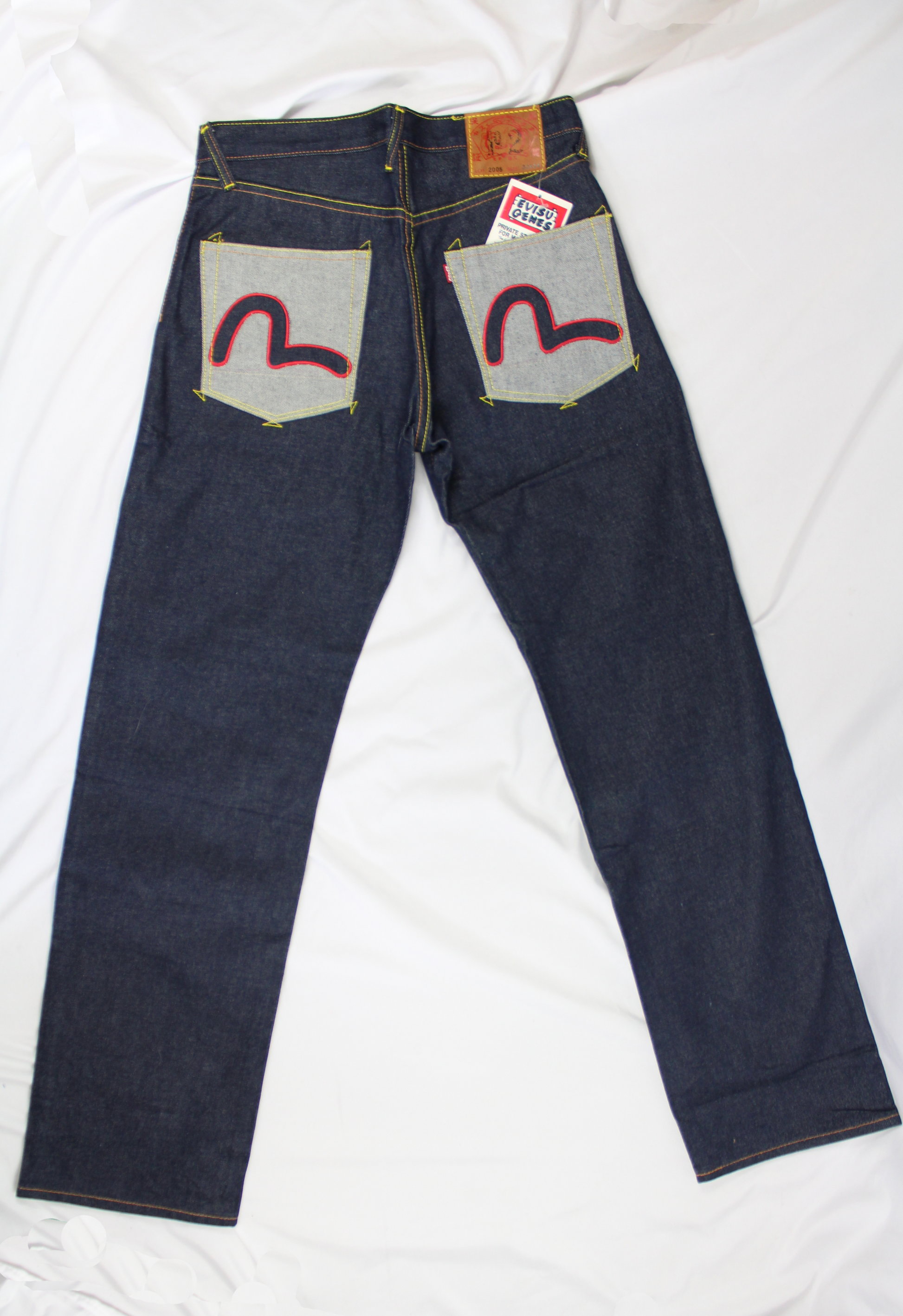 Evisu Denim Red Seagull Silver Pocket | LAYZSSHOP | Evisu 