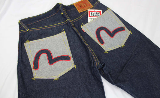 Evisu Denim Red Seagull Silver Pocket | LAYZSSHOP | Evisu 