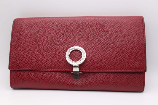 BVLGARI Longwallet Bordeaux - Portmonee