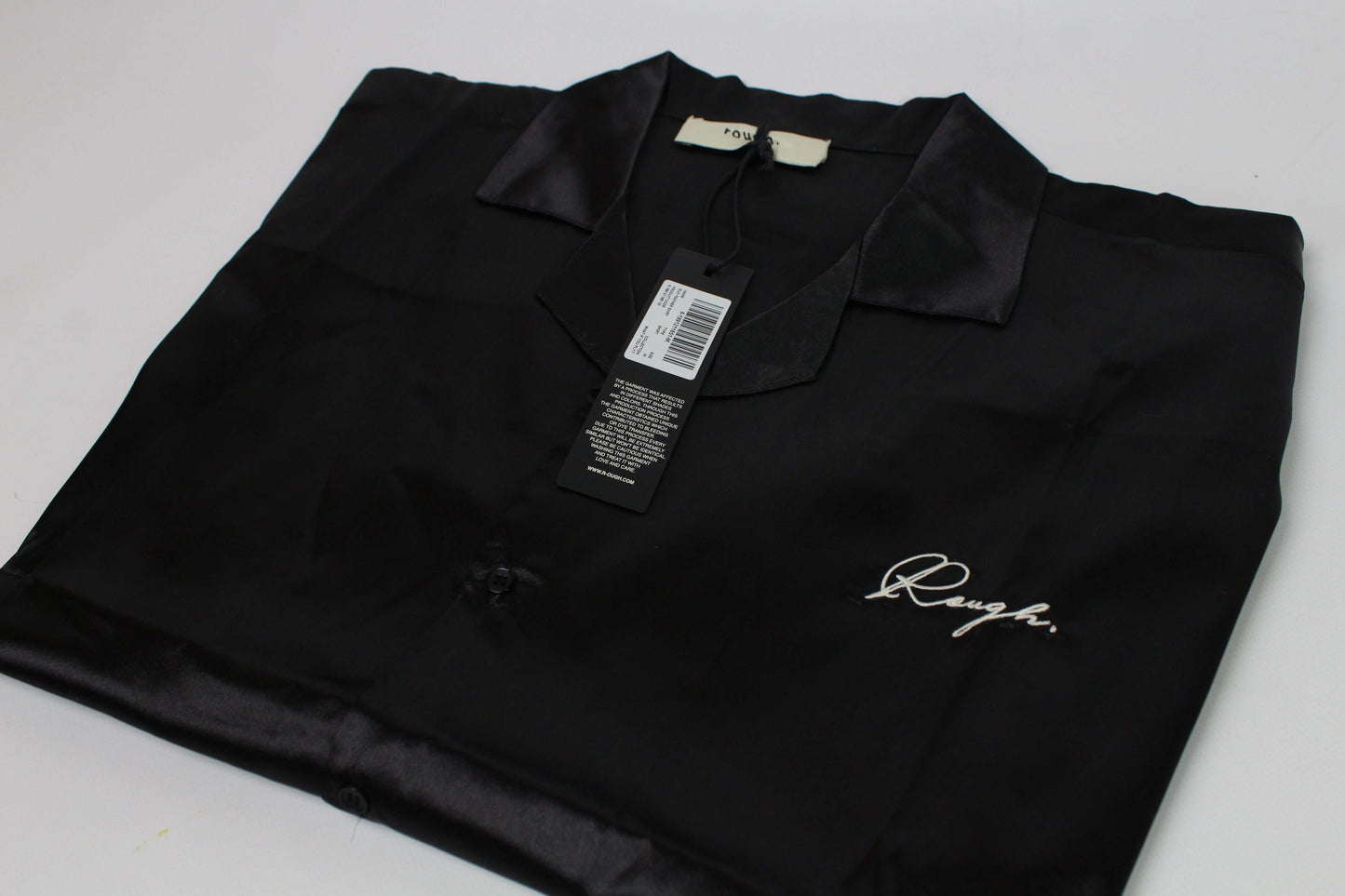 ROUGH Satin Shirt Black - T-shirt